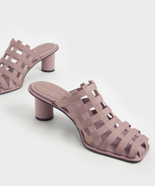 CHARLES & KEITH（チャールズ & キース）の「グログラン ウーブンミュール / Grossgrain Woven Mules（サンダル・レディース・ブルー/ブラック/パープル・23cm/25.5cm/25cm/23.5cm/24.5cm/22.5cm/22cm）」の20枚目の写真