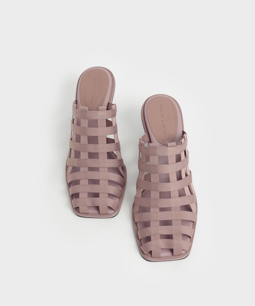 CHARLES & KEITH（チャールズ & キース）の「グログラン ウーブンミュール / Grossgrain Woven Mules（サンダル・レディース・ブルー/ブラック/パープル・23cm/25.5cm/25cm/23.5cm/24.5cm/22.5cm/22cm）」の22枚目の写真