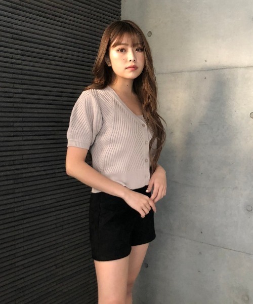 ENVYM（アンビー）の「ＣＤ×ＣａｍｉアンサンブルＫｎｉｔ（ニット/セーター・レディース・ホワイト/ブラック/グレー・FREE）」の15枚目の写真