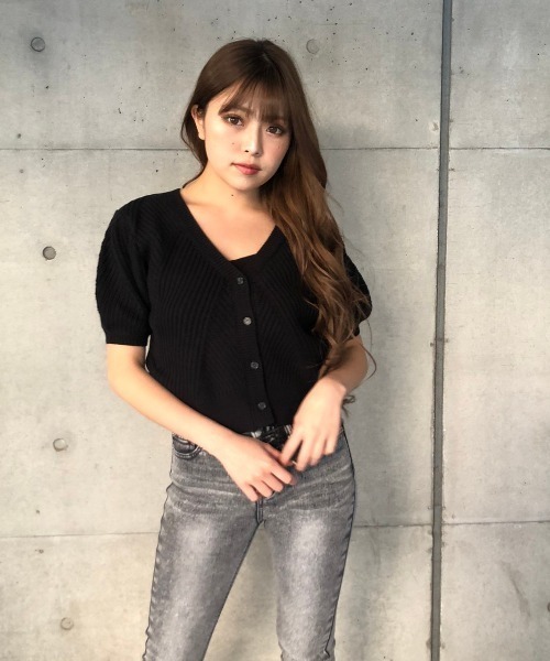 ENVYM（アンビー）の「ＣＤ×ＣａｍｉアンサンブルＫｎｉｔ（ニット/セーター・レディース・ホワイト/ブラック/グレー・FREE）」の11枚目の写真