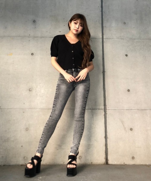 ENVYM（アンビー）の「ＣＤ×ＣａｍｉアンサンブルＫｎｉｔ（ニット/セーター・レディース・ホワイト/ブラック/グレー・FREE）」の13枚目の写真