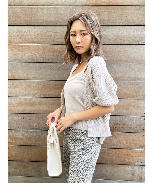 ENVYM（アンビー）の「ＣＤ×ＣａｍｉアンサンブルＫｎｉｔ（ニット/セーター・レディース・ホワイト/ブラック/グレー・FREE）」の20枚目の写真