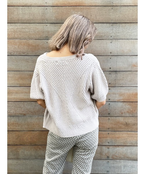 ENVYM（アンビー）の「ＣＤ×ＣａｍｉアンサンブルＫｎｉｔ（ニット/セーター・レディース・ホワイト/ブラック/グレー・FREE）」の21枚目の写真