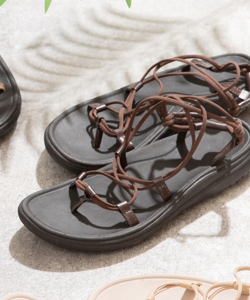 軽量レースアップフラットスポーツサンダル サンダル Welleg Select ウェレッグセレクト のファッション通販 Zozotown