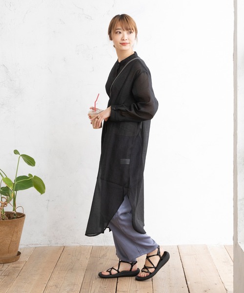 welleg（ウェレッグ）の「軽量レースアップフラットスポーツサンダル（サンダル・レディース・ピンクベージュ/ブラック/ベージュ×ブラック/ブラウン・33/35/37/38/41/34/36/39/40/42）」の19枚目の写真