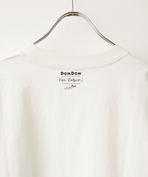 JUNRED（ジュンレッド）の「【DOMDOM×KEN KAGAMIコラボ】フロントビッグプリントTシャツ（Tシャツ/カットソー・メンズ・ホワイト/ミント/ベージュ・M/L）」の7枚目の写真