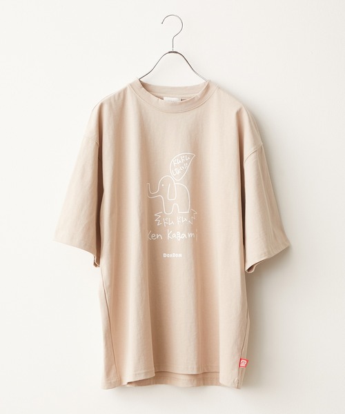 JUNRED（ジュンレッド）の「【DOMDOM×KEN KAGAMIコラボ】フロントビッグプリントTシャツ（Tシャツ/カットソー・メンズ・ホワイト/ミント/ベージュ・M/L）」の11枚目の写真
