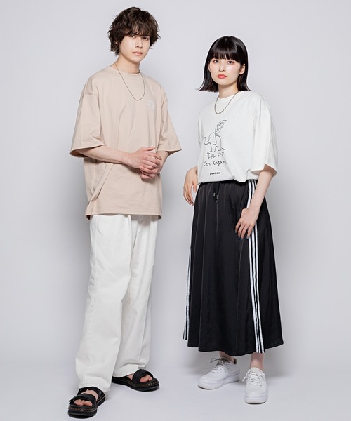 JUNRED（ジュンレッド）の「【DOMDOM×KEN KAGAMIコラボ】フロントビッグプリントTシャツ（Tシャツ/カットソー・メンズ・ホワイト/ミント/ベージュ・M/L）」の19枚目の写真