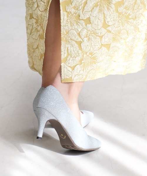 AmiAmi(アミアミ)の「ワンランク上の履き心地!走れるポインテッドトゥパンプス/7cmヒール/生地巻きヒール(パンプス・レディース・ライトグレー/ブラック/ベージュ/イエロー/ブラック系その他/アイボリー/パイソン/ベージュ系その他/ライトカーキ/グレイッシュベージュ/シルバー系その他/ピンクベージュ・38/39/35/36/37)」の13枚目の写真