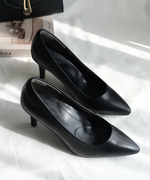 AmiAmi(アミアミ)の「ワンランク上の履き心地!走れるポインテッドトゥパンプス/7cmヒール/生地巻きヒール(パンプス・レディース・ライトグレー/ブラック/ベージュ/イエロー/ブラック系その他/アイボリー/パイソン/ベージュ系その他/ライトカーキ/グレイッシュベージュ/シルバー系その他/ピンクベージュ・38/39/35/36/37)」の22枚目の写真