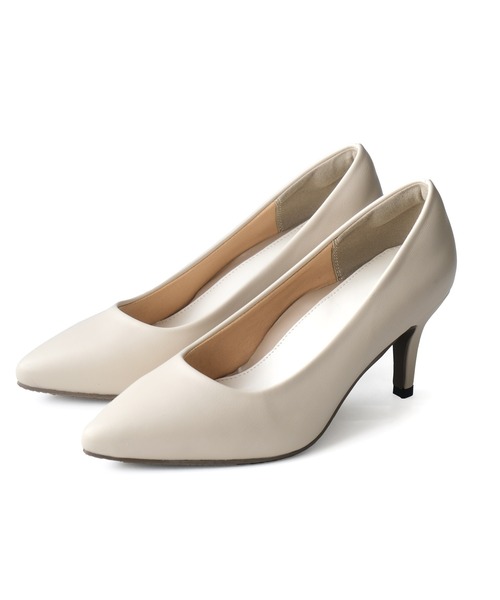 AmiAmi(アミアミ)の「ワンランク上の履き心地!走れるポインテッドトゥパンプス/7cmヒール/生地巻きヒール(パンプス・レディース・ライトグレー/ブラック/ベージュ/イエロー/ブラック系その他/アイボリー/パイソン/ベージュ系その他/ライトカーキ/グレイッシュベージュ/シルバー系その他/ピンクベージュ・38/39/35/36/37)」の16枚目の写真