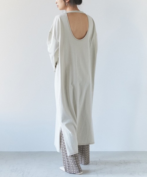 セール 天竺バックオープンワンピース ワンピース Y M イム のファッション通販 Zozotown