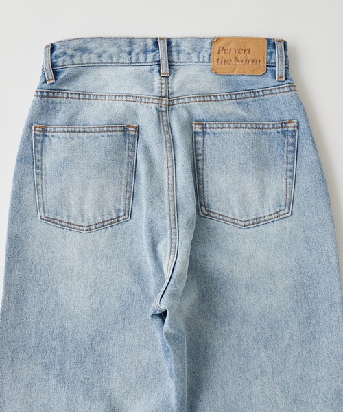 WHO'S WHO gallery（フーズフーギャラリー）の「カッティングデニム（デニムパンツ・レディース・ブラック/サックスブルー/ブルー/黄緑系/ダークブラック/キナリ/コバルトブルー・FREE）」の11枚目の写真