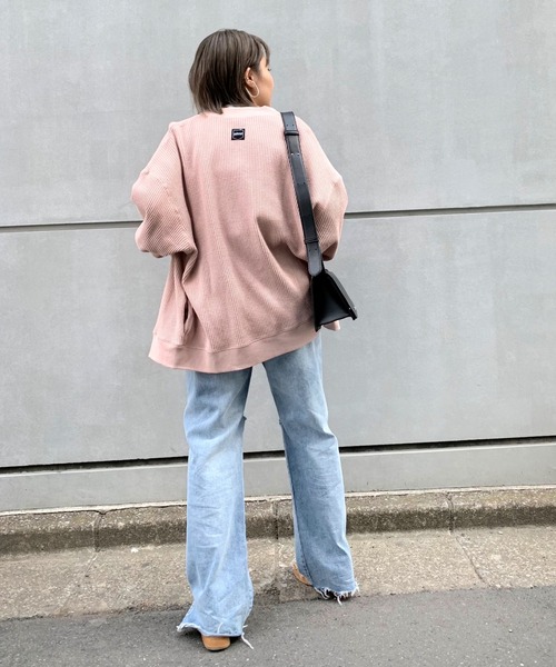 WHO'S WHO gallery（フーズフーギャラリー）の「カッティングデニム（デニムパンツ・レディース・ブラック/サックスブルー/ブルー/黄緑系/ダークブラック/キナリ/コバルトブルー・FREE）」の21枚目の写真