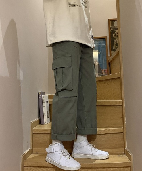 ACT(アクト)の「【ACT -fascination design-】サイドポケットカーゴパンツ(カーゴパンツ・メンズ・ブラック/カーキ・M/L/XL)」の2枚目の写真