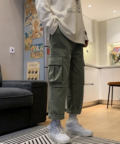 ACT(アクト)の「【ACT -fascination design-】サイドポケットカーゴパンツ(カーゴパンツ・メンズ・ブラック/カーキ・M/L/XL)」の9枚目の写真