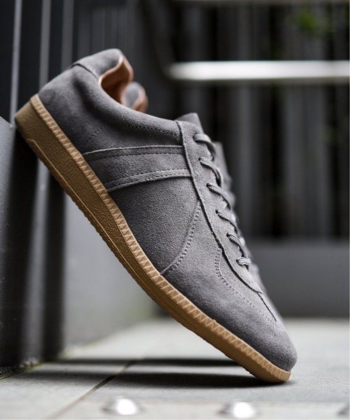 417 EDIFICE（フォーワンセブンエディフィス）の「【GERMAN TRAINER / ジャーマントレーナー】SUEDE（スニーカー・メンズ・チャコールグレー/ブラック・40/41/42/43）」の13枚目の写真