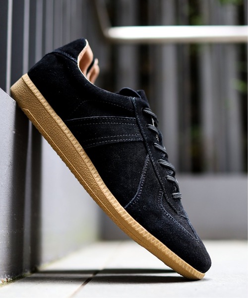 417 EDIFICE（フォーワンセブンエディフィス）の「【GERMAN TRAINER / ジャーマントレーナー】SUEDE（スニーカー・メンズ・チャコールグレー/ブラック・40/41/42/43）」の19枚目の写真