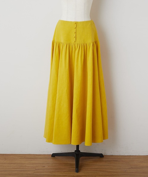 BEARDSLEY（ビアズリー）の「綿麻ギャザースカート（スカート・レディース・パープル/イエロー・FREE）」の13枚目の写真