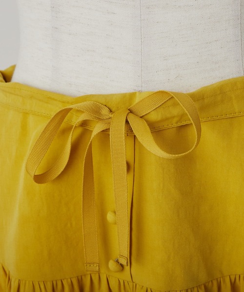 BEARDSLEY（ビアズリー）の「綿麻ギャザースカート（スカート・レディース・パープル/イエロー・FREE）」の15枚目の写真