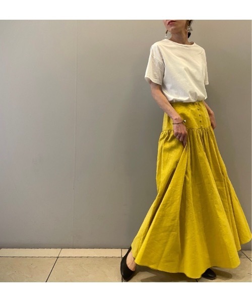 BEARDSLEY（ビアズリー）の「綿麻ギャザースカート（スカート・レディース・パープル/イエロー・FREE）」の19枚目の写真