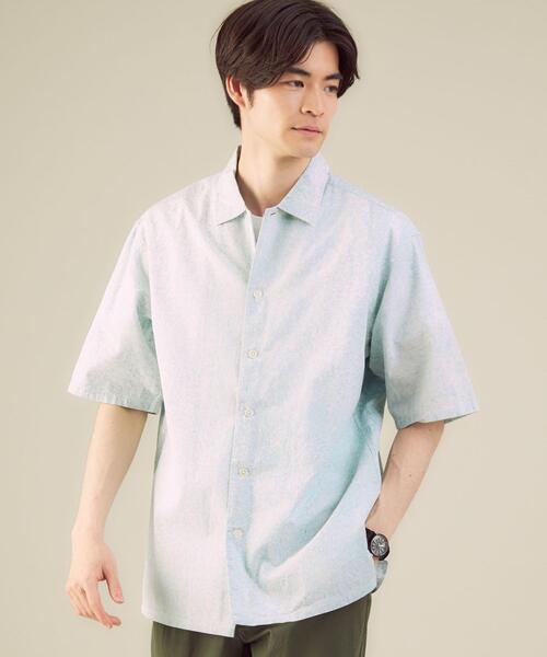 green label relaxing(グリーンレーベルリラクシング)の「SC インド ブレンダー バティック 半袖 シャツ(シャツ/ブラウス・メンズ・ロイヤルブルー/マスタード/ライトブルー・MEDIUM/LARGE/X-LARGE/SMALL)」の2枚目の写真