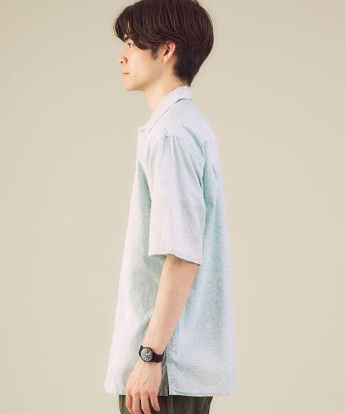 green label relaxing(グリーンレーベルリラクシング)の「SC インド ブレンダー バティック 半袖 シャツ(シャツ/ブラウス・メンズ・ロイヤルブルー/マスタード/ライトブルー・MEDIUM/LARGE/X-LARGE/SMALL)」の10枚目の写真