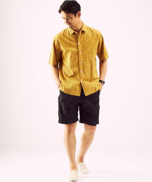 green label relaxing(グリーンレーベルリラクシング)の「SC インド ブレンダー バティック 半袖 シャツ(シャツ/ブラウス・メンズ・ロイヤルブルー/マスタード/ライトブルー・MEDIUM/LARGE/X-LARGE/SMALL)」の13枚目の写真