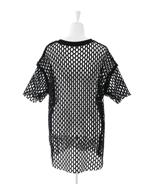 Narcissus（ナルシス）の「【Narcissus】メッシュカットトップス（Tシャツ/カットソー・レディース・ブラック/ホワイト・FREE）」の14枚目の写真