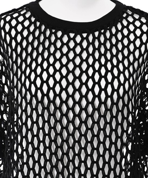 Narcissus（ナルシス）の「【Narcissus】メッシュカットトップス（Tシャツ/カットソー・レディース・ブラック/ホワイト・FREE）」の15枚目の写真
