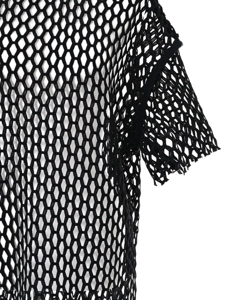 Narcissus（ナルシス）の「【Narcissus】メッシュカットトップス（Tシャツ/カットソー・レディース・ブラック/ホワイト・FREE）」の16枚目の写真