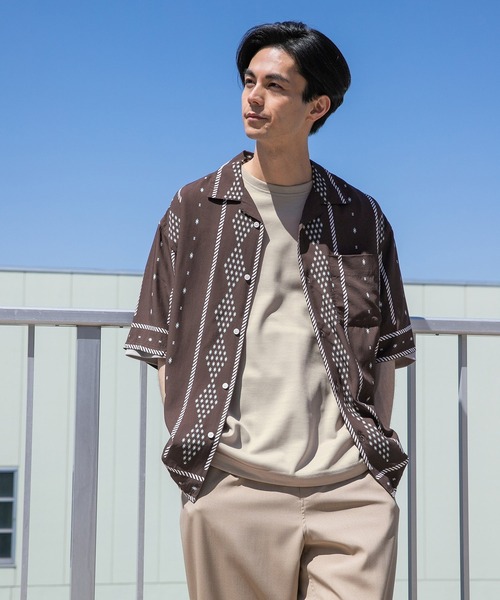 niko and...（ニコアンド）の「アソート柄プリントシャツ（シャツ/ブラウス・メンズ・その他1/その他2/その他3/その他4・MEDIUM/LARGE）」の3枚目の写真