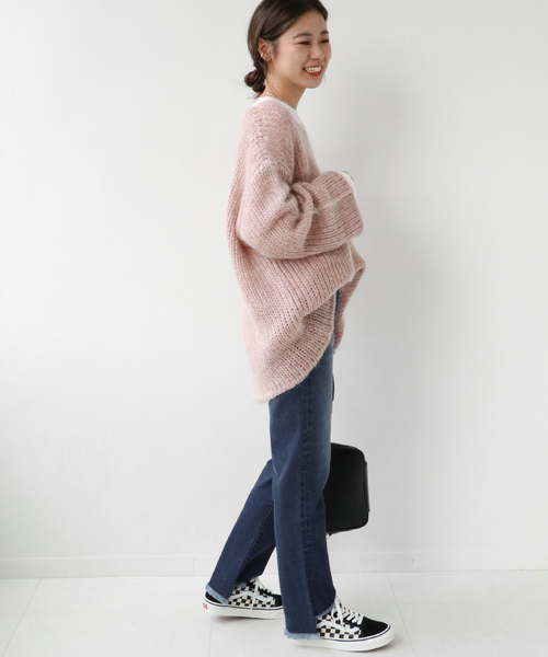 JOURNAL STANDARD relume(ジャーナルスタンダード レリューム)の「《追加2》ASYMMETRY HEMデニム◆(デニムパンツ・レディース・ネイビー/ブルー・40/38/36)」の4枚目の写真