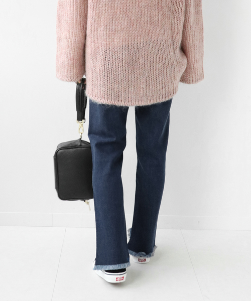 JOURNAL STANDARD relume(ジャーナルスタンダード レリューム)の「《追加2》ASYMMETRY HEMデニム◆(デニムパンツ・レディース・ネイビー/ブルー・40/38/36)」の9枚目の写真