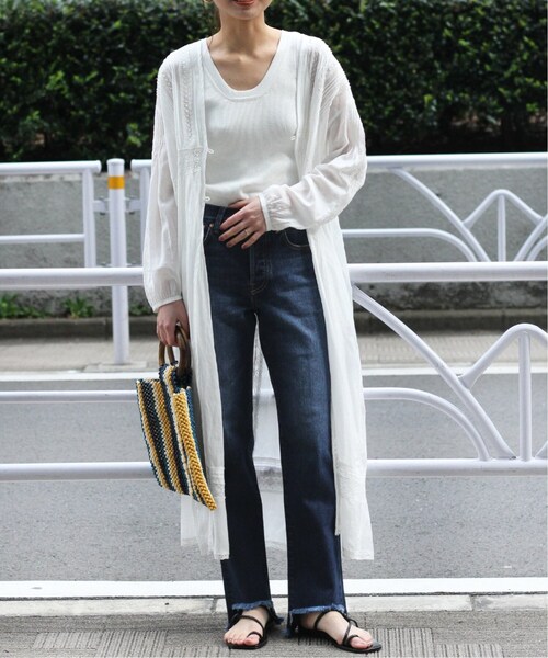 JOURNAL STANDARD relume(ジャーナルスタンダード レリューム)の「《追加2》ASYMMETRY HEMデニム◆(デニムパンツ・レディース・ネイビー/ブルー・40/38/36)」の12枚目の写真