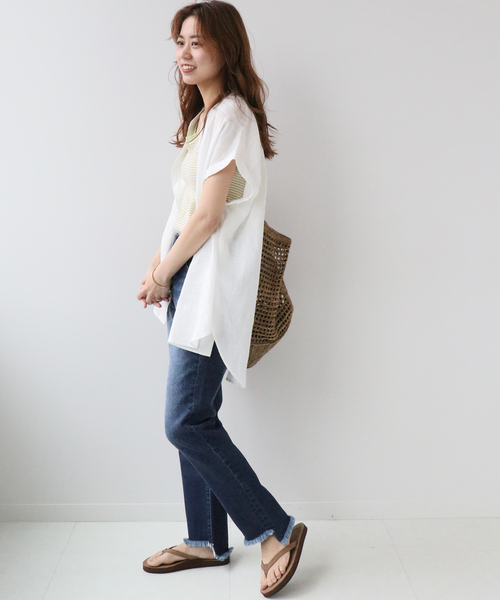 JOURNAL STANDARD relume(ジャーナルスタンダード レリューム)の「《追加2》ASYMMETRY HEMデニム◆(デニムパンツ・レディース・ネイビー/ブルー・40/38/36)」の17枚目の写真