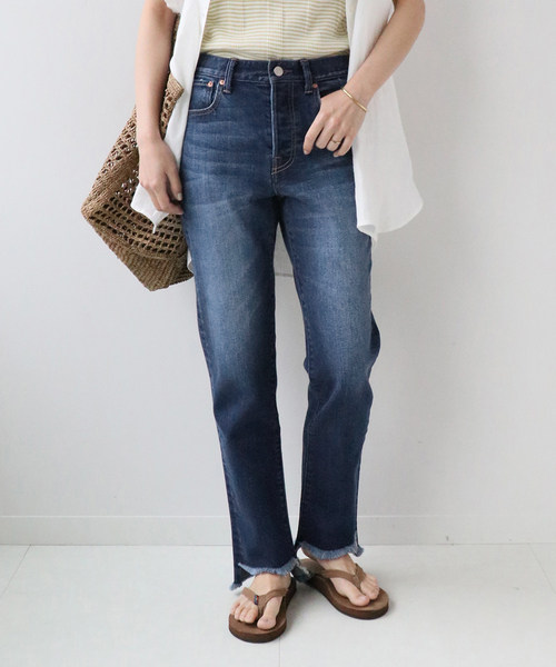 JOURNAL STANDARD relume(ジャーナルスタンダード レリューム)の「《追加2》ASYMMETRY HEMデニム◆(デニムパンツ・レディース・ネイビー/ブルー・40/38/36)」の18枚目の写真