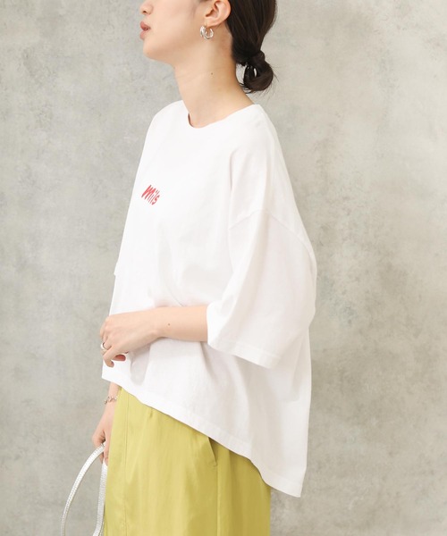 kha:ki（カーキ）の「ヴィンテージロゴＴ/バックプリントT（Tシャツ/カットソー・レディース・オフホワイト・1）」の2枚目の写真