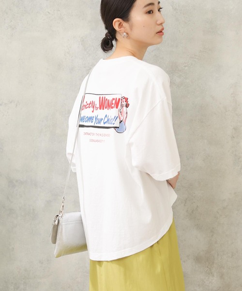 kha:ki（カーキ）の「ヴィンテージロゴＴ/バックプリントT（Tシャツ/カットソー・レディース・オフホワイト・1）」の6枚目の写真