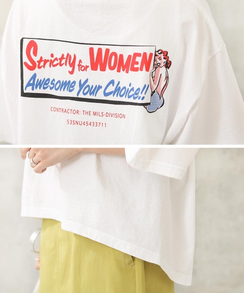 kha:ki（カーキ）の「ヴィンテージロゴＴ/バックプリントT（Tシャツ/カットソー・レディース・オフホワイト・1）」の15枚目の写真