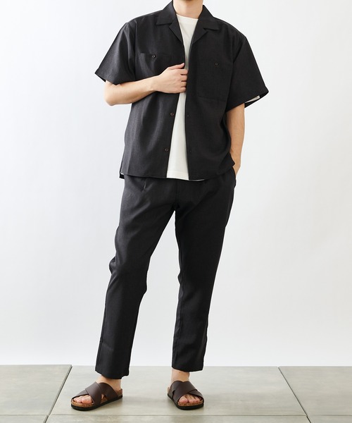 COLONY 2139（コロニートゥーワンスリーナイン）の「ポリトロワイドテーパードパンツ(セットアップ可)（その他パンツ・メンズ・ブラック/グレー/モカ/カーキ/ブルー・SMALL/MEDIUM/LARGE）」の20枚目の写真