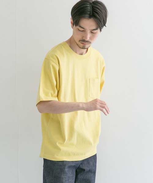FRUIT OF THE LOOM(フルーツオブザルーム)の「『別注』FRUIT OF THE LOOM GARMENT DYE T-SHIRTS(Tシャツ/カットソー・メンズ・イエロー/ブルー/アイボリー/ミント・MEDIUM/LARGE)」の5枚目の写真