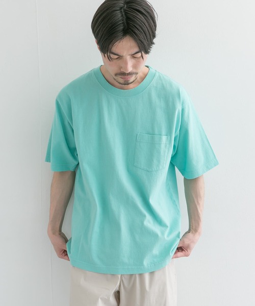 FRUIT OF THE LOOM(フルーツオブザルーム)の「『別注』FRUIT OF THE LOOM GARMENT DYE T-SHIRTS(Tシャツ/カットソー・メンズ・イエロー/ブルー/アイボリー/ミント・MEDIUM/LARGE)」の12枚目の写真