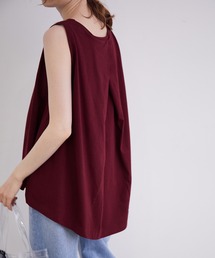 MADEMOISELLE ROPE' | Aラインノースリーブプルオーバー(Tシャツ/カットソー)