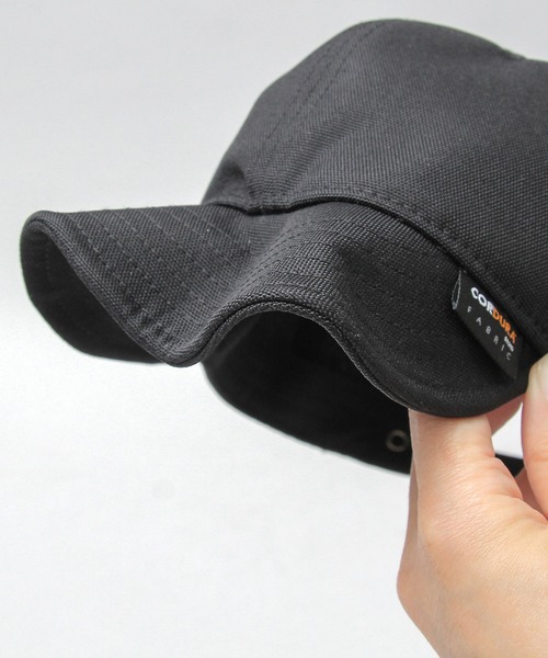 A.M.S.（エーエムエス）の「A.M.S.別注 CORDURAポリエステル アンパイア キャップ（キャップ・メンズ・ブラック/カーキブラウン・FREE）」の6枚目の写真