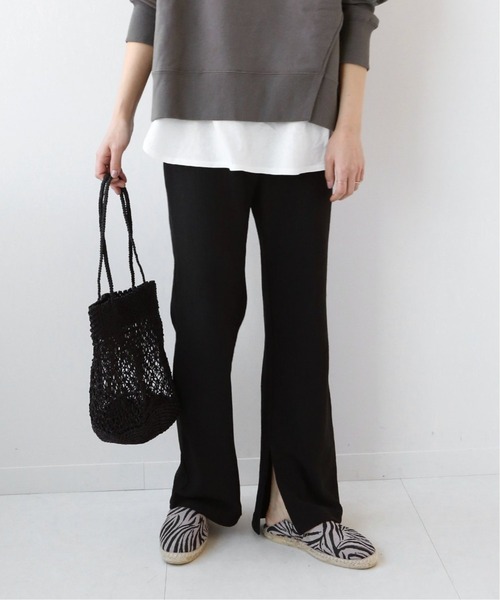 JOURNAL STANDARD relume（ジャーナルスタンダード　レリューム）の「クレープパターンジャージーパンツ◆（その他パンツ・レディース・ブラック/グリーン・38/36）」の12枚目の写真