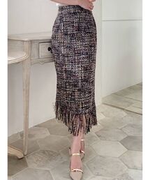 RESEXXY | ツイードフリンジスカート(スカート)