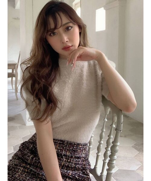 RESEXXY(リゼクシー)の「ツイードフリンジスカート(スカート・レディース・ブラック/ブラウン・FREE)」の21枚目の写真