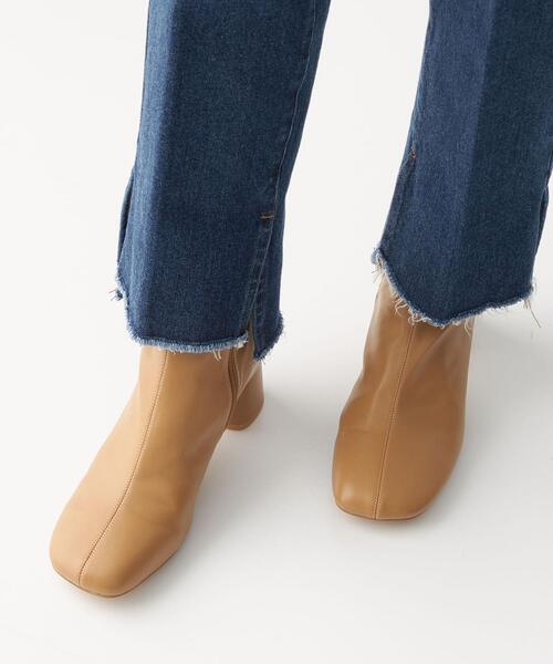 CITEN(シテン)の「<CITEN(シテン)>ワイドスクエア ストレッチ ショートブーツ(ブーツ・レディース・ブラック/ベージュ/オフホワイト・S/M/L)」の8枚目の写真