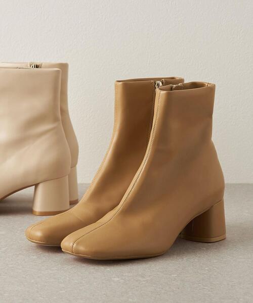 CITEN(シテン)の「<CITEN(シテン)>ワイドスクエア ストレッチ ショートブーツ(ブーツ・レディース・ブラック/ベージュ/オフホワイト・S/M/L)」の9枚目の写真